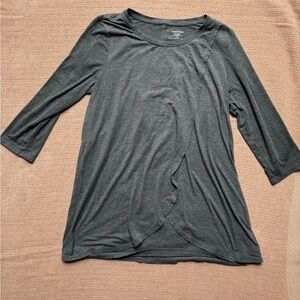 Motherhood Nursing Long Sleeve Petal Top